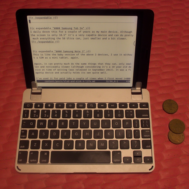 Boox Nova 3 with Brydge Keyboard