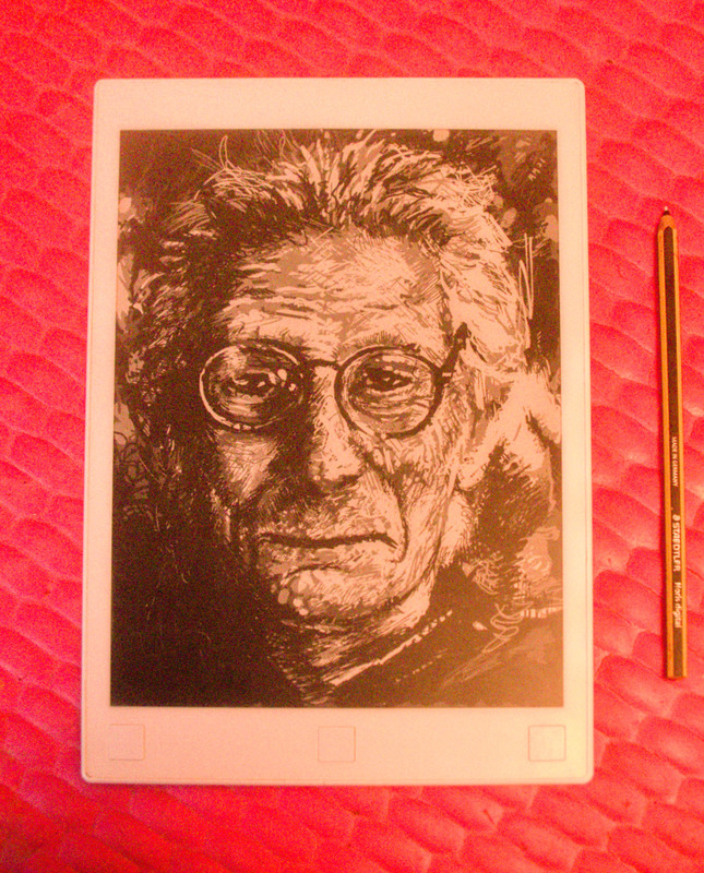 reMarkable 1 (my drawing of John C. Lilly)